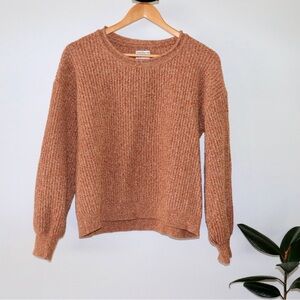 Frank & Oak Cozy Brown Crew Neck Sweater